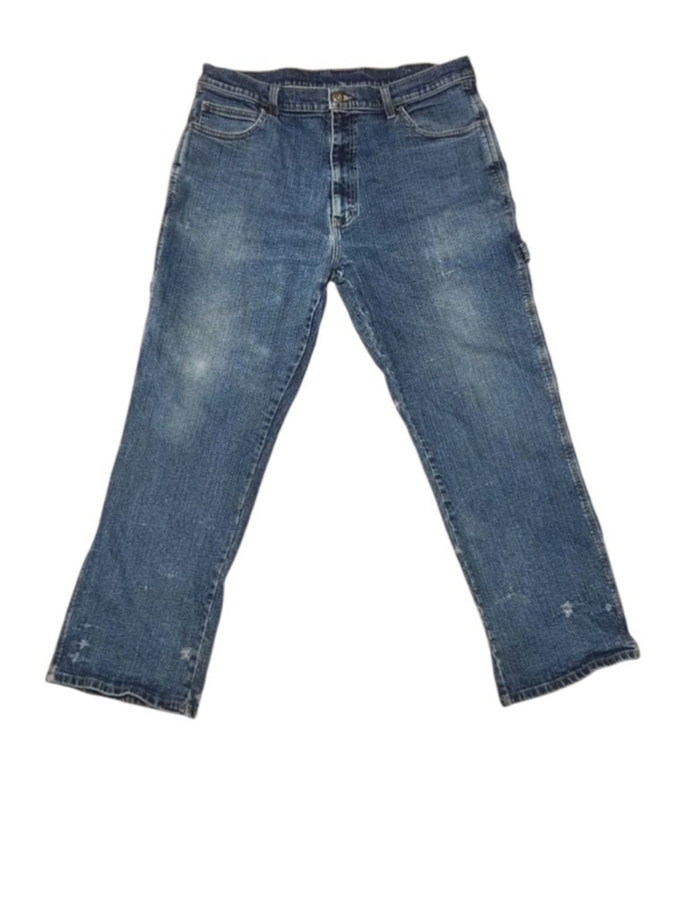 Genuine Dickies Men’s 36x30 Medium Wash Utility Carpenter Straight Jeans